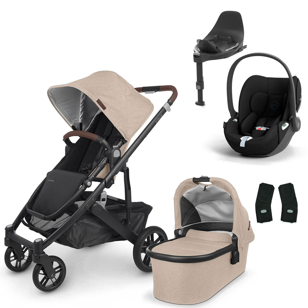 UPPAbaby CRUZ V2 Travel System with Cybex Cloud T + Rotating IsoFix Base