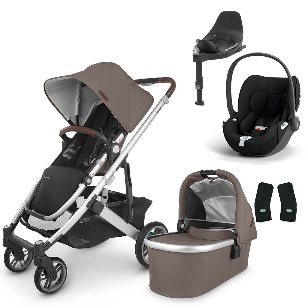 UPPAbaby CRUZ V2 Travel System with Cybex Cloud T + Rotating IsoFix Base