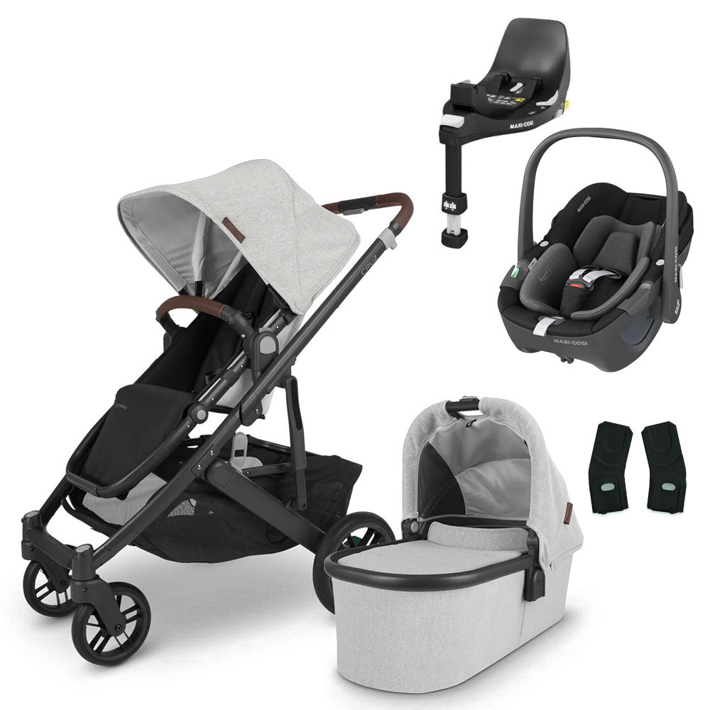 UPPAbaby CRUZ V2 Travel System with Maxi-Cosi Pebble 360 + Rotating IsoFix Base