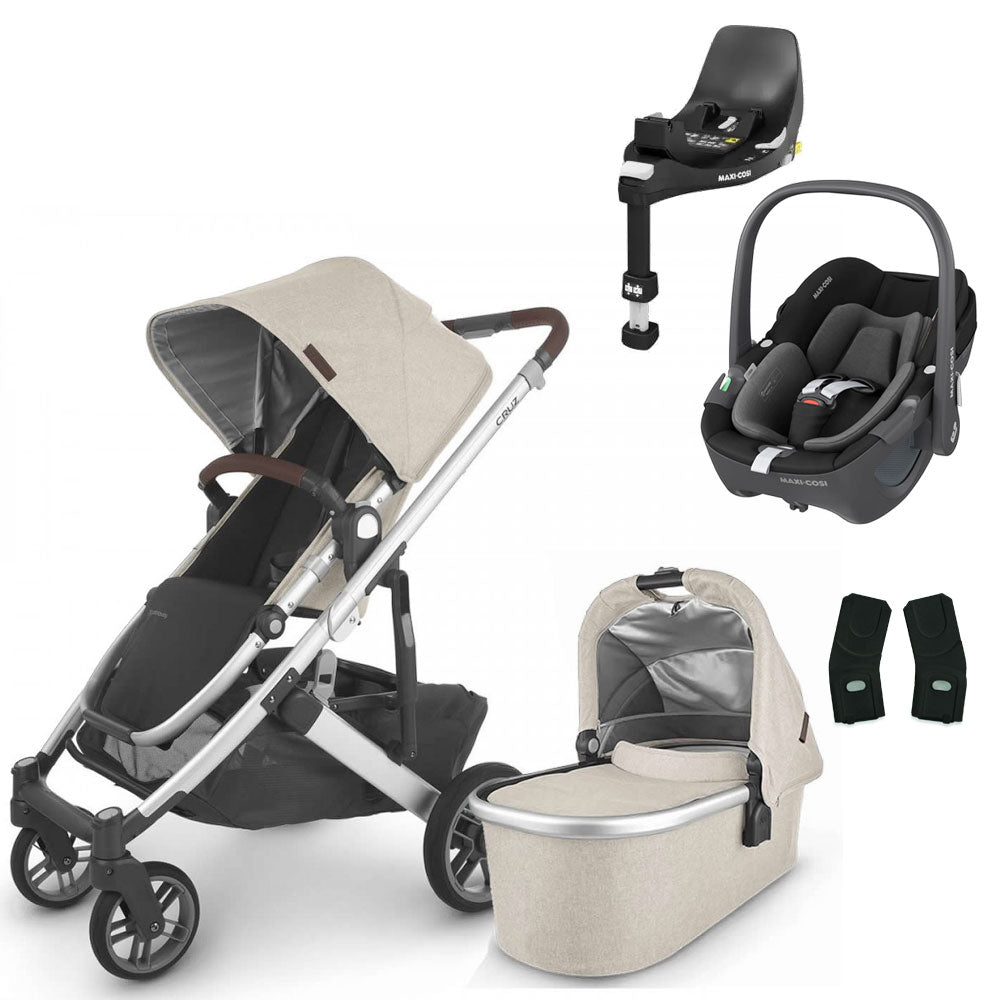 UPPAbaby CRUZ V2 Travel System with Maxi-Cosi Pebble 360 + Rotating IsoFix Base