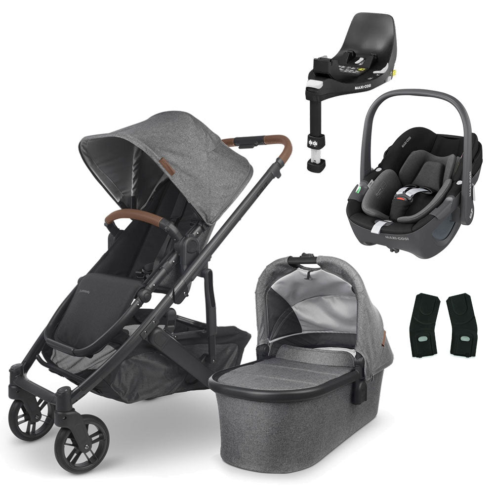 UPPAbaby CRUZ V2 Travel System with Maxi-Cosi Pebble 360 + Rotating IsoFix Base