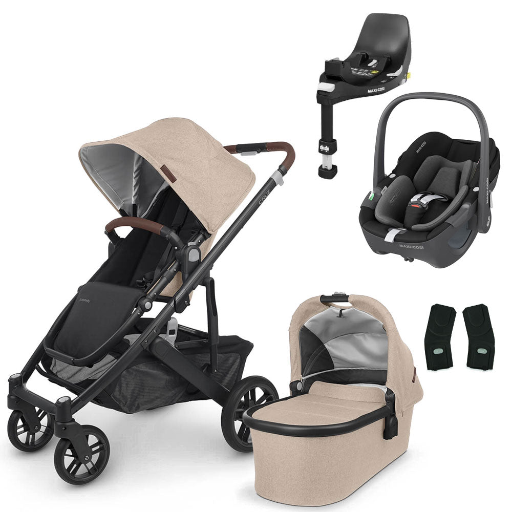 UPPAbaby CRUZ V2 Travel System with Maxi-Cosi Pebble 360 + Rotating IsoFix Base