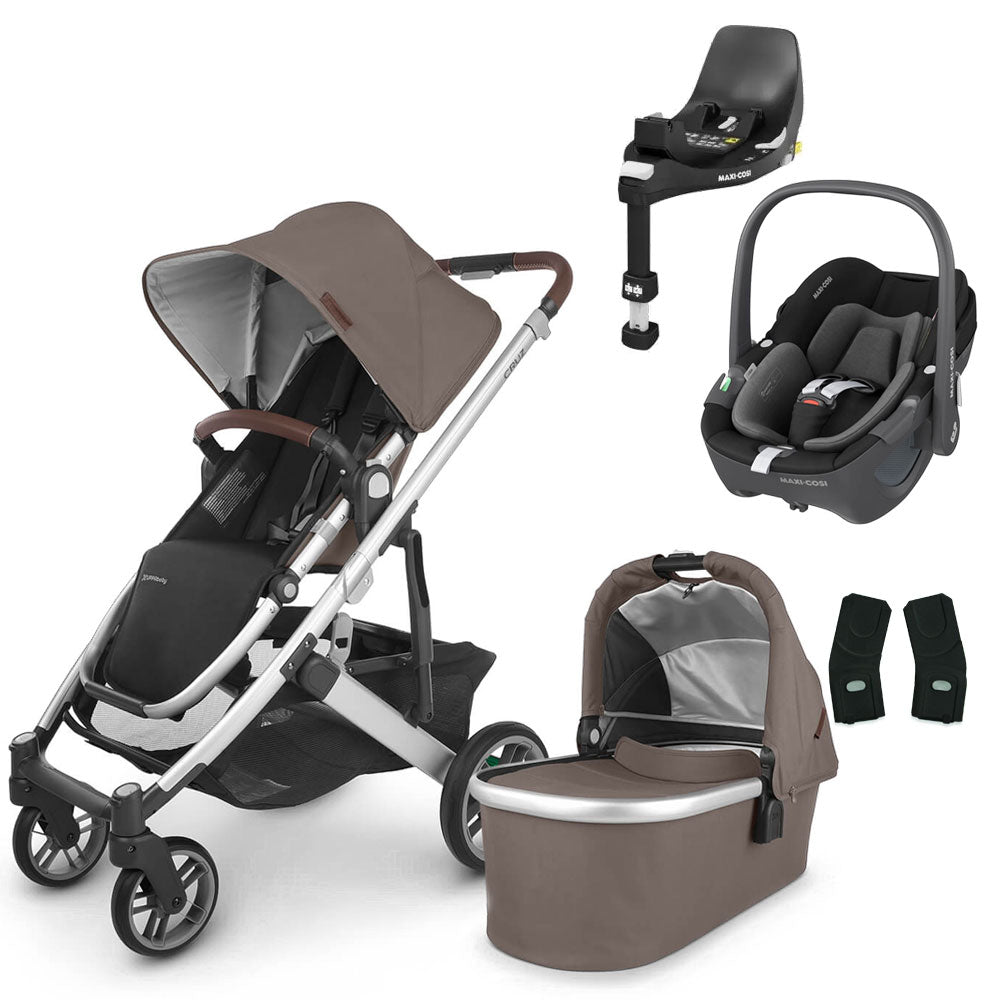 UPPAbaby CRUZ V2 Travel System with Maxi-Cosi Pebble 360 + Rotating IsoFix Base