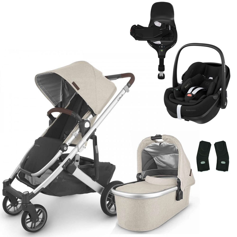 UPPAbaby CRUZ V2 Travel System with Maxi-Cosi Pebble 360 PRO + Rotating IsoFix Base