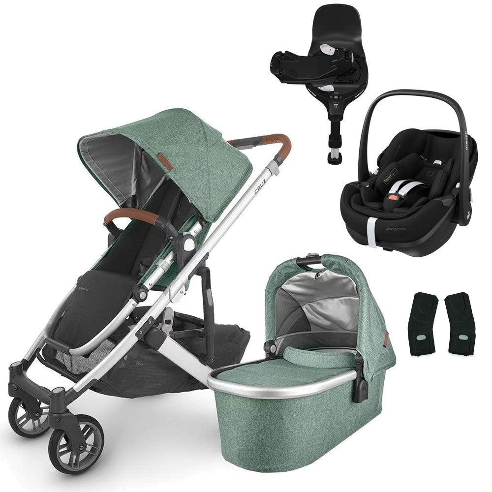 UPPAbaby CRUZ V2 Travel System with Maxi-Cosi Pebble 360 PRO + Rotating IsoFix Base