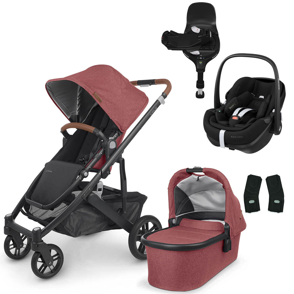 UPPAbaby CRUZ V2 Travel System with Maxi-Cosi Pebble 360 PRO + Rotating IsoFix Base