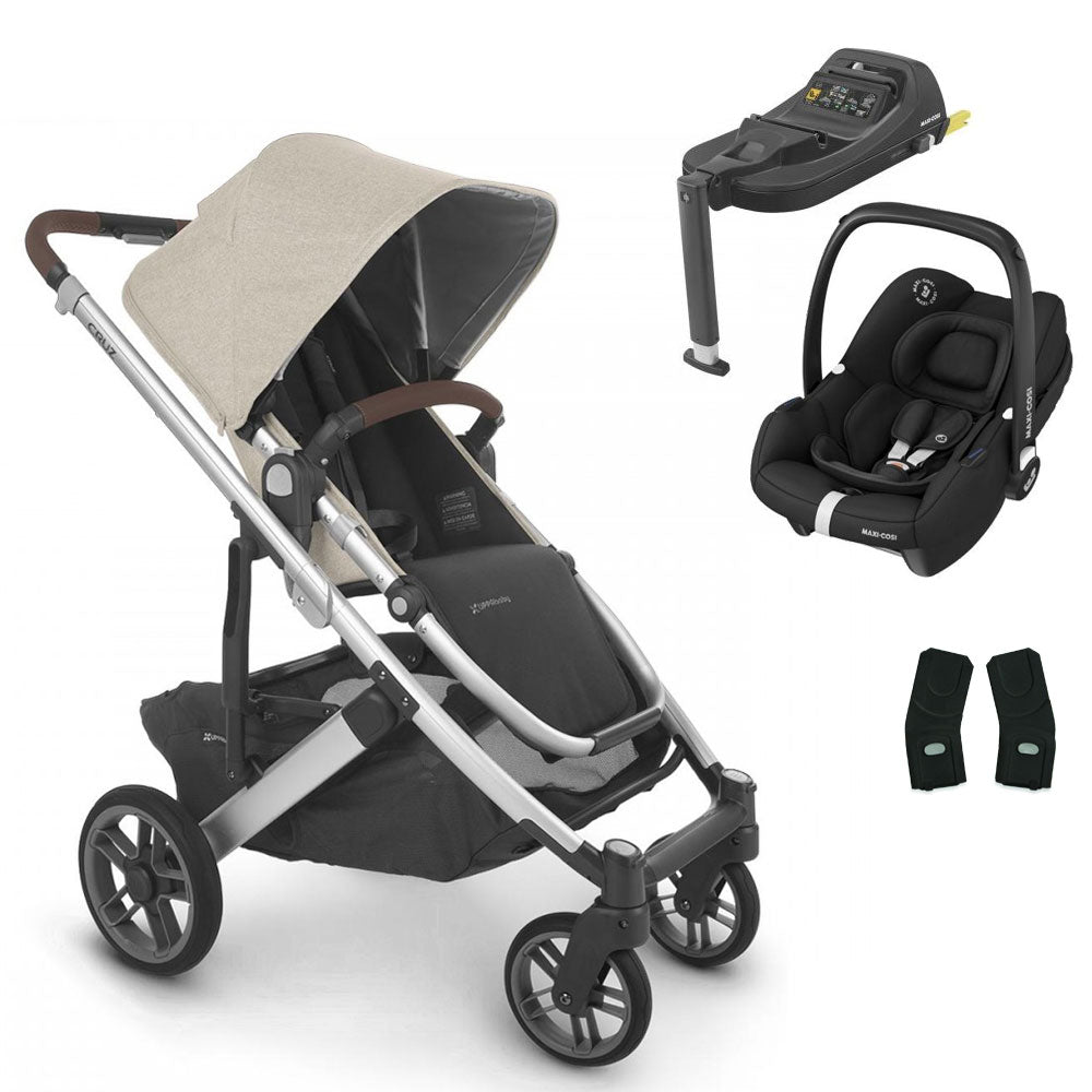 UPPAbaby CRUZ V2 Pushchair with Maxi-Cosi Cabriofix iSize + Isofix Base