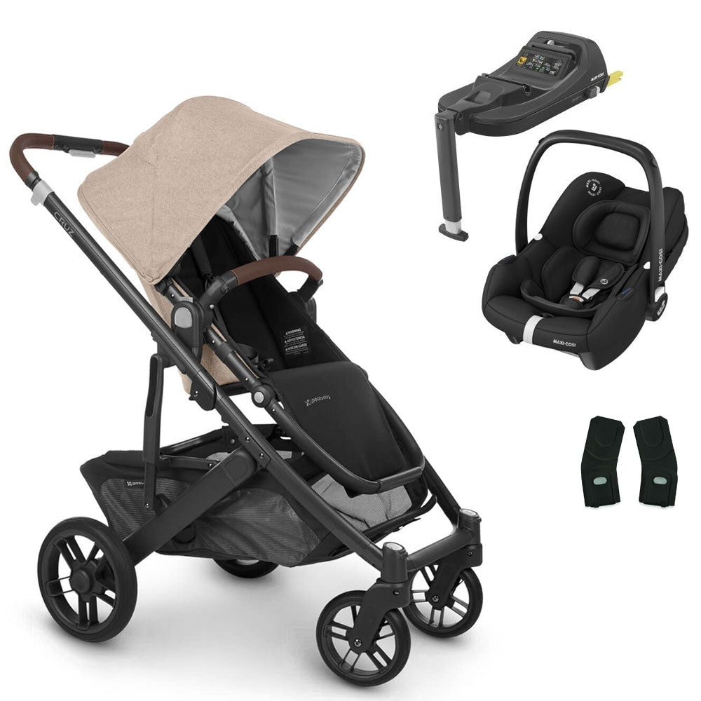 UPPAbaby CRUZ V2 Pushchair with Maxi-Cosi Cabriofix iSize + Isofix Base