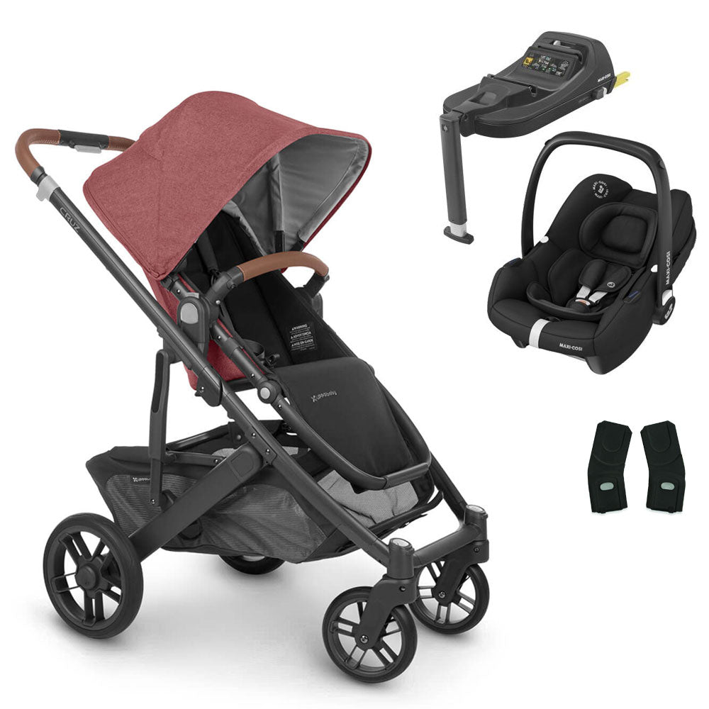 UPPAbaby CRUZ V2 Pushchair with Maxi-Cosi Cabriofix iSize + Isofix Base
