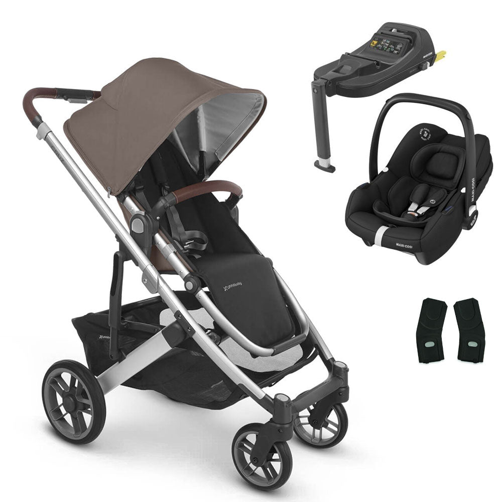 UPPAbaby CRUZ V2 Pushchair with Maxi-Cosi Cabriofix iSize + Isofix Base