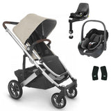 UPPAbaby CRUZ V2 Pushchair with Maxi-Cosi Pebble 360 + Rotating IsoFix Base
