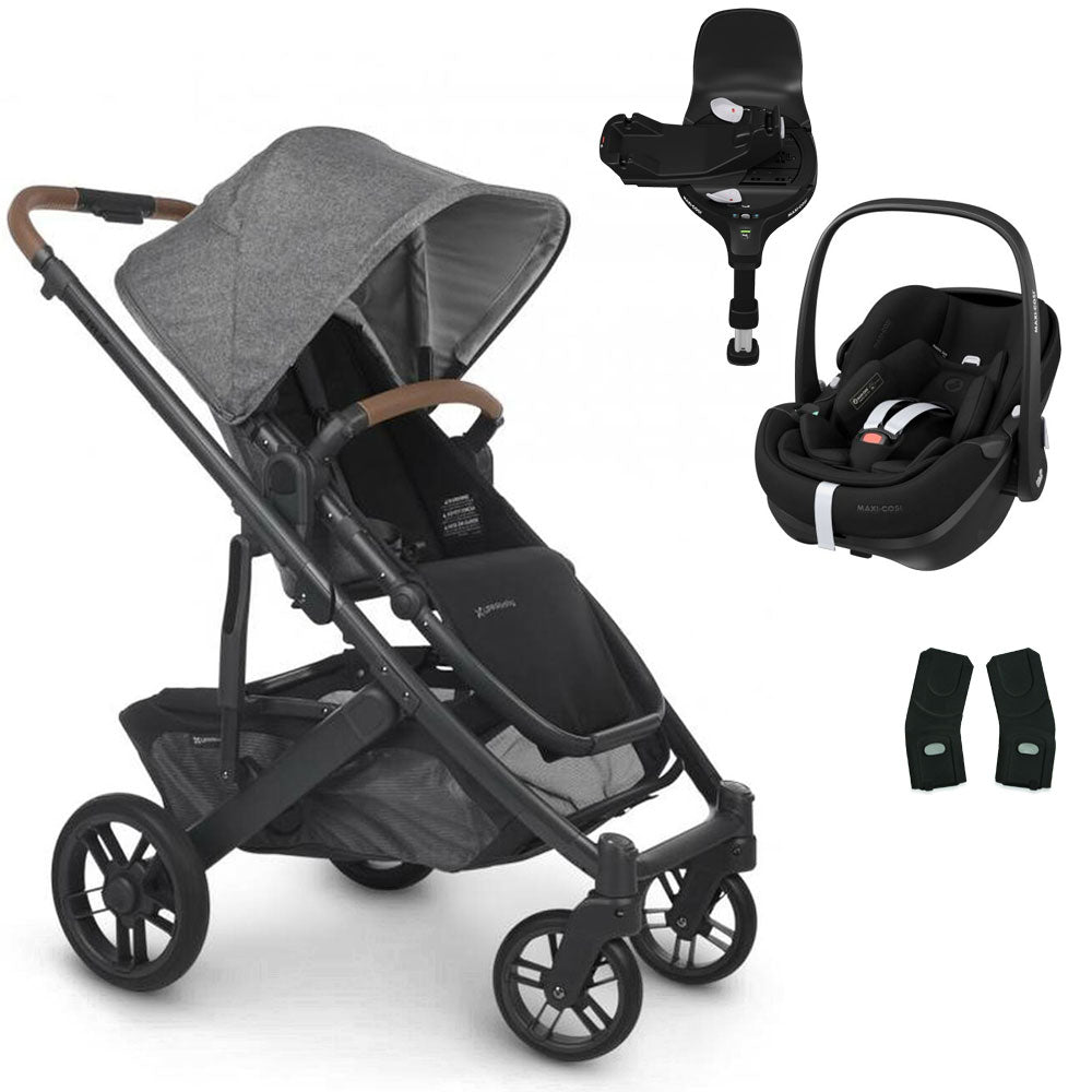 UPPAbaby CRUZ V2 Pushchair with Maxi-Cosi Pebble 360 PRO + Rotating IsoFix Base