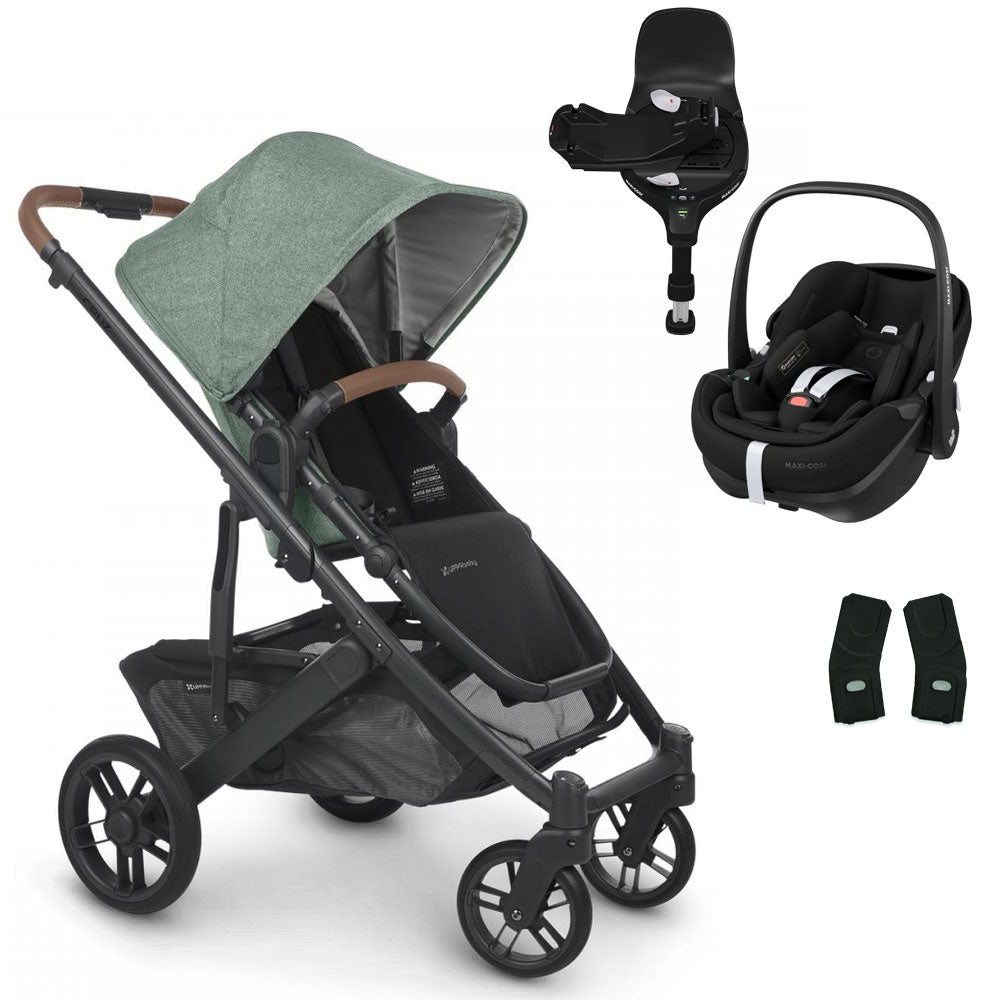 UPPAbaby CRUZ V2 Pushchair with Maxi-Cosi Pebble 360 PRO + Rotating IsoFix Base