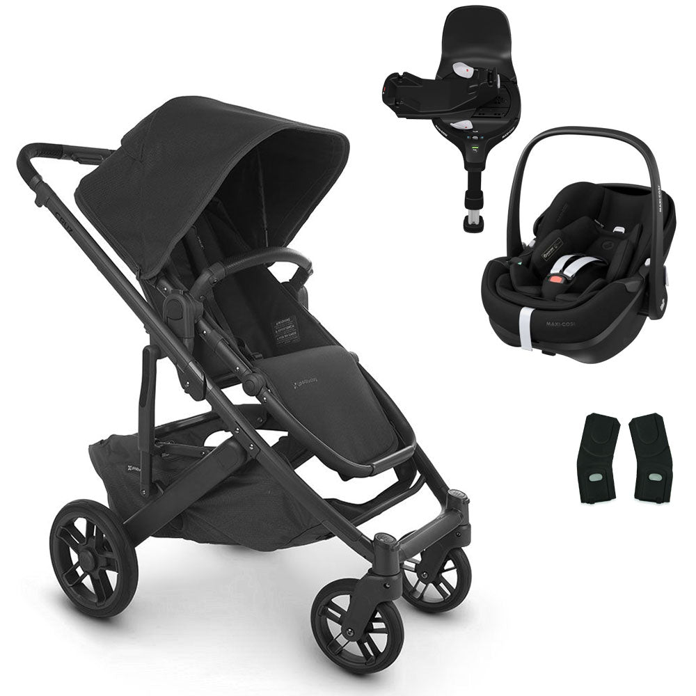 UPPAbaby CRUZ V2 Pushchair with Maxi-Cosi Pebble 360 PRO + Rotating IsoFix Base