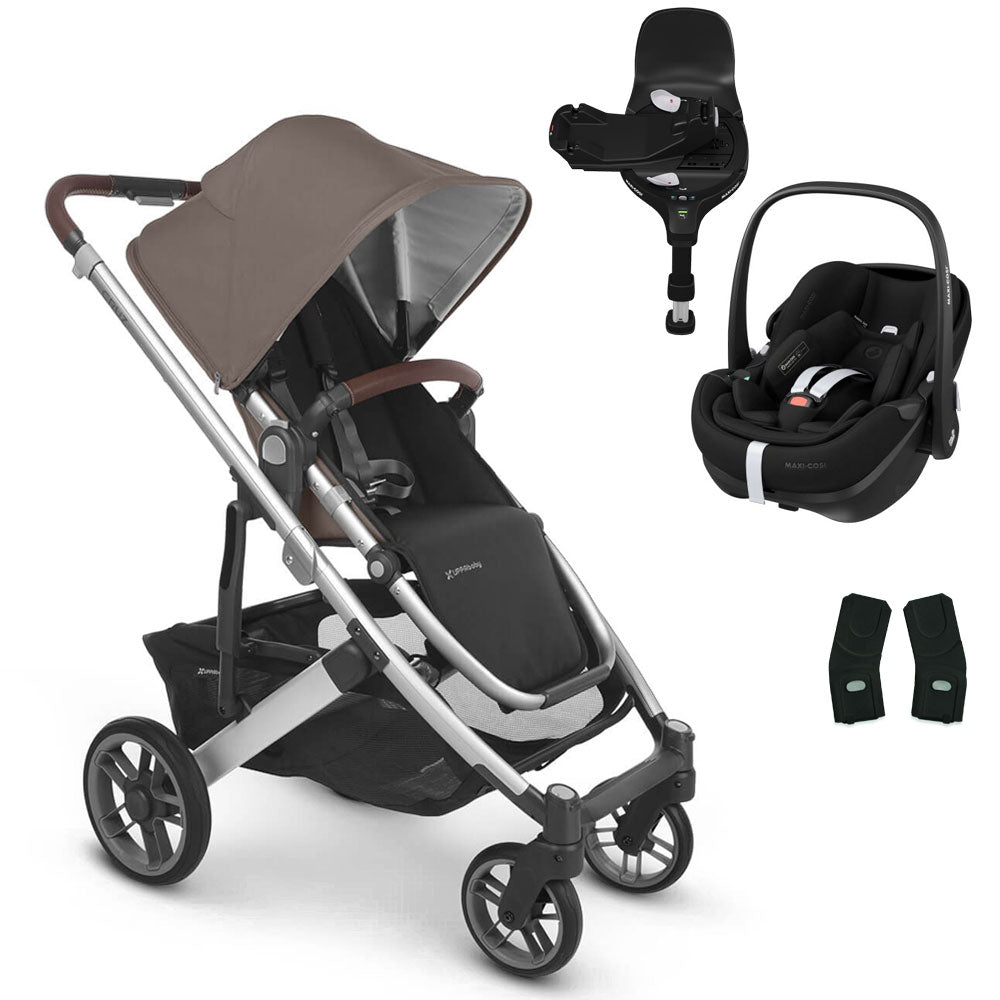 UPPAbaby CRUZ V2 Pushchair with Maxi-Cosi Pebble 360 PRO + Rotating IsoFix Base