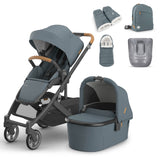 UPPAbaby Cruz V3 Pushchair, Carrycot & Accessory Bundle - Dillan