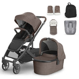 UPPAbaby Cruz V3 Pushchair, Carrycot & Accessory Bundle - Owen