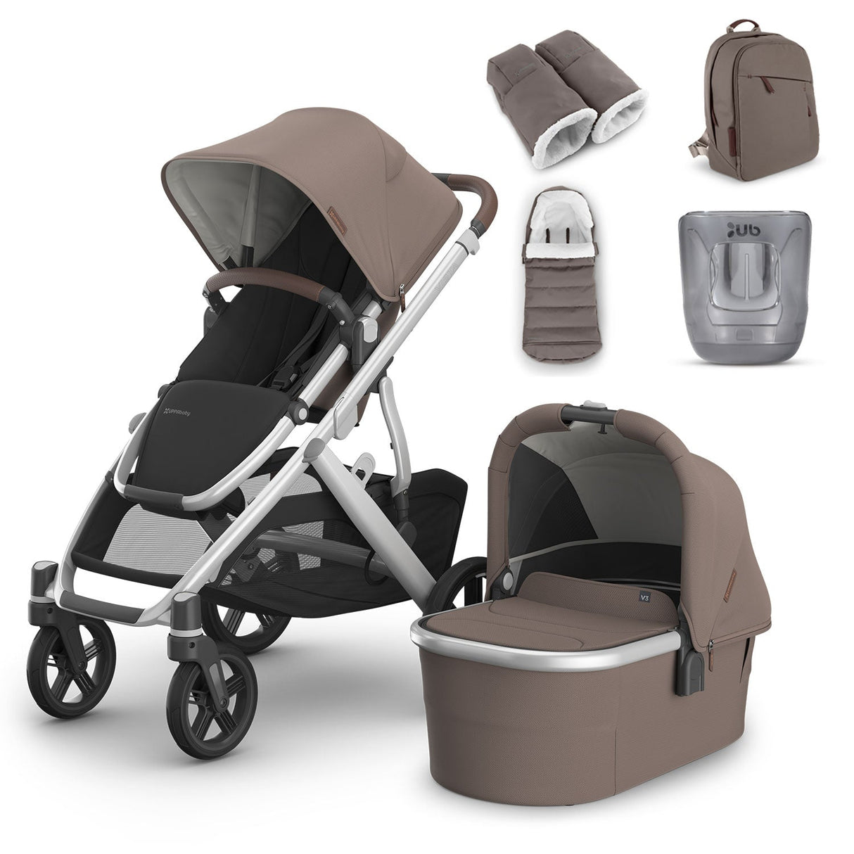 UPPAbaby VISTA V3 Pushchair & Accessory Bundle - Theo