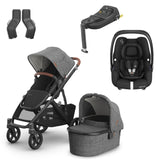 UPPAbaby VISTA V3 Luxury Maxi-Cosi Cabriofix i-Size Travel System Bundle - Greyson