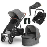 UPPAbaby VISTA V3 + Maxi-Cosi Cabriofix i-Size Travel System Bundle - Greyson