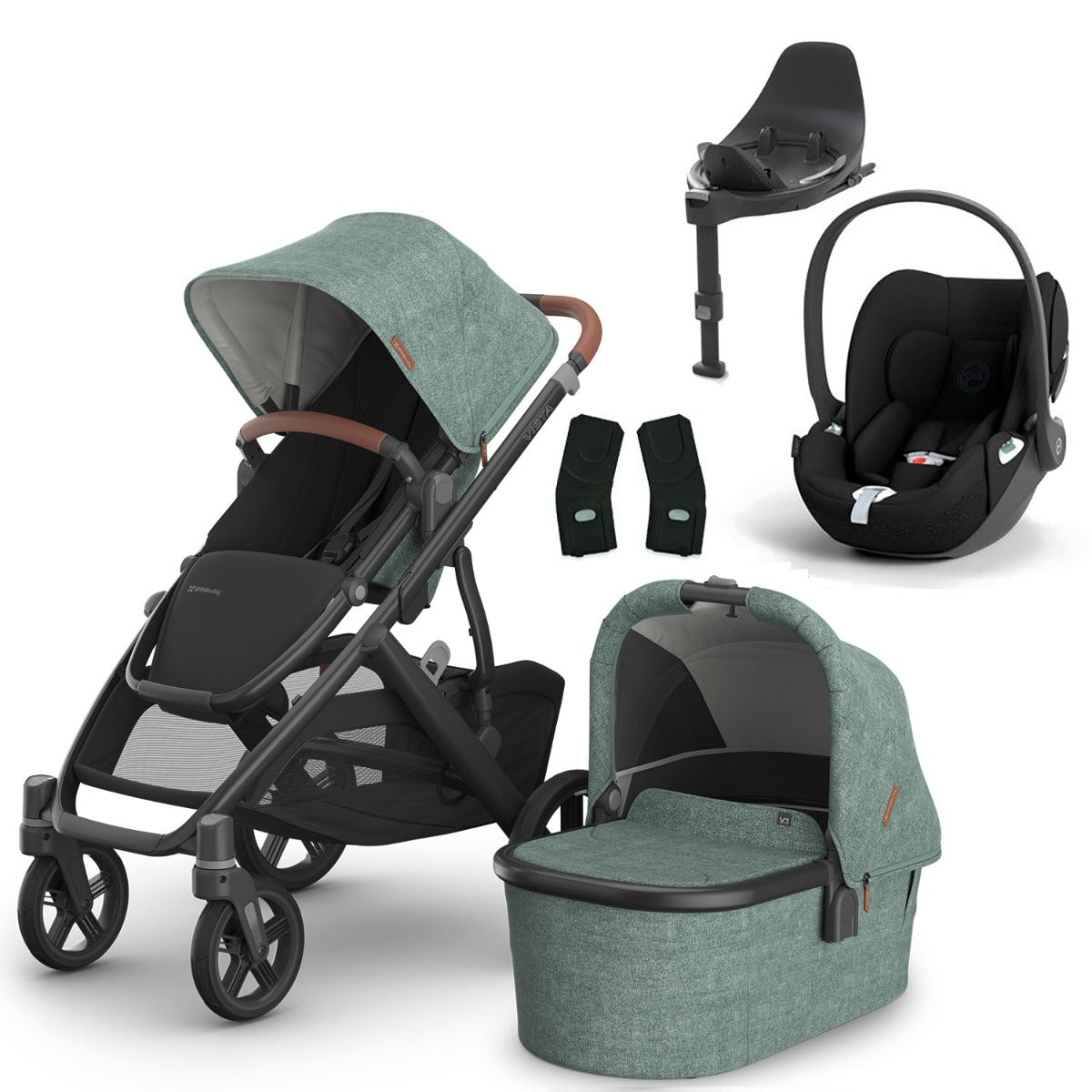 UPPAbaby VISTA V3 + Cybex Cloud T i-Size Travel System Bundle - Gwen