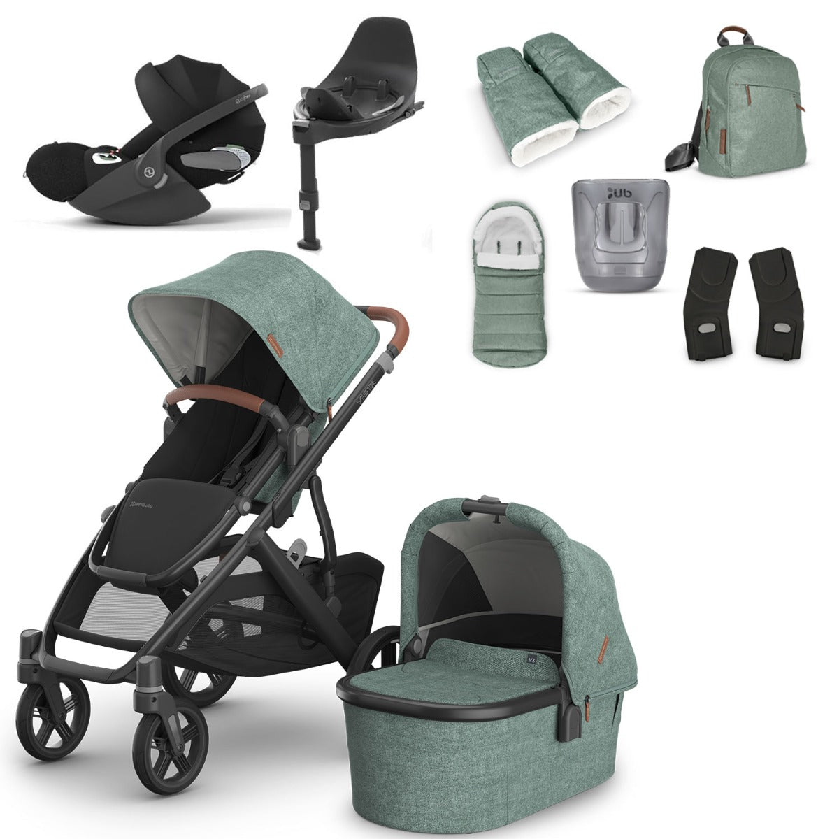UPPAbaby VISTA V3 Luxury Travel System with Cybex Cloud T i-Size - Choose your Colour