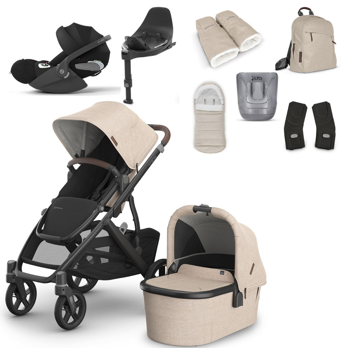 UPPAbaby VISTA V3 Luxury Travel System with Cybex Cloud T i-Size - Choose your Colour
