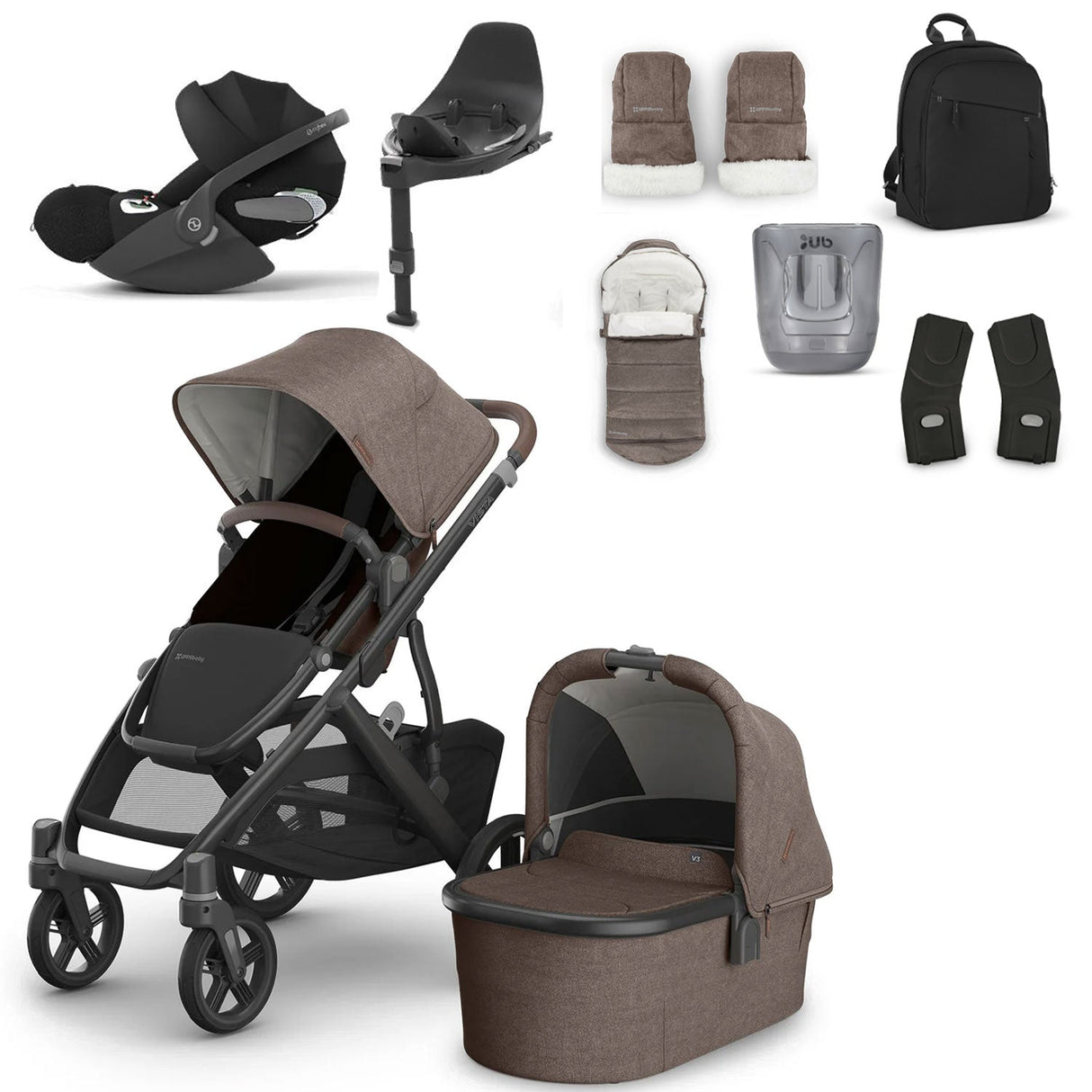 UPPAbaby VISTA V3 Luxury Cybex Cloud T i-Size Travel System Bundle - Owen