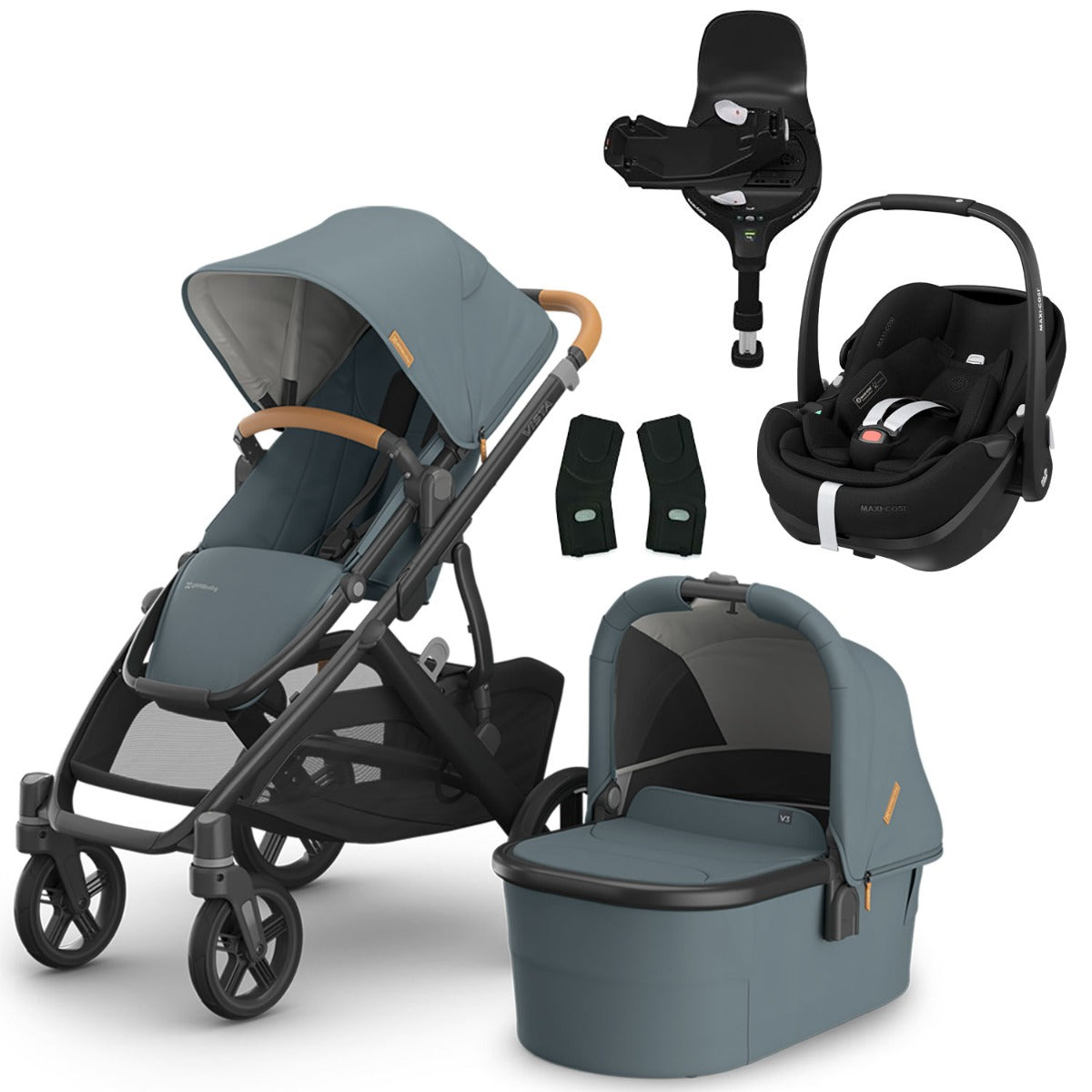 UPPAbaby VISTA V3 + Maxi-Cosi Pebble 360 Pro2 i-Size Travel System Bundle - Dillan