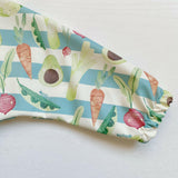 Long Sleeved Bib - Vegetable Garden