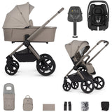 Venicci Upline 2 with Maxi-Cosi Cabriofix i-Size & Base Travel System Bundle - Taupe