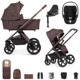 Venicci Upline 2 SE with Cybex Cloud T & Base Travel System Bundle - Burgundy