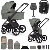 Venicci Upline 3 Luxury 4in1 Maxi-Cosi Cabriofix iSize Car Seat & Base Bundle - Aloe