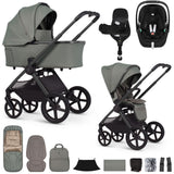 Venicci Upline 3 Luxury 4in1 Maxi-Cosi Pebble 360 Pro2 Car Seat & 360 Base Bundle - Aloe