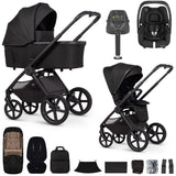 Venicci Upline 3 Luxury 4in1 Maxi-Cosi Cabriofix iSize Car Seat & Base Bundle - Onyx