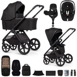 Venicci Upline 3 Luxury 4in1 Maxi-Cosi Pebble 360 Pro2 Car Seat & 360 Base Bundle - Onyx