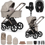Venicci Upline 3 Luxury 4in1 Maxi-Cosi Pebble 360 Pro2 Car Seat & 360 Base Bundle - Pebble