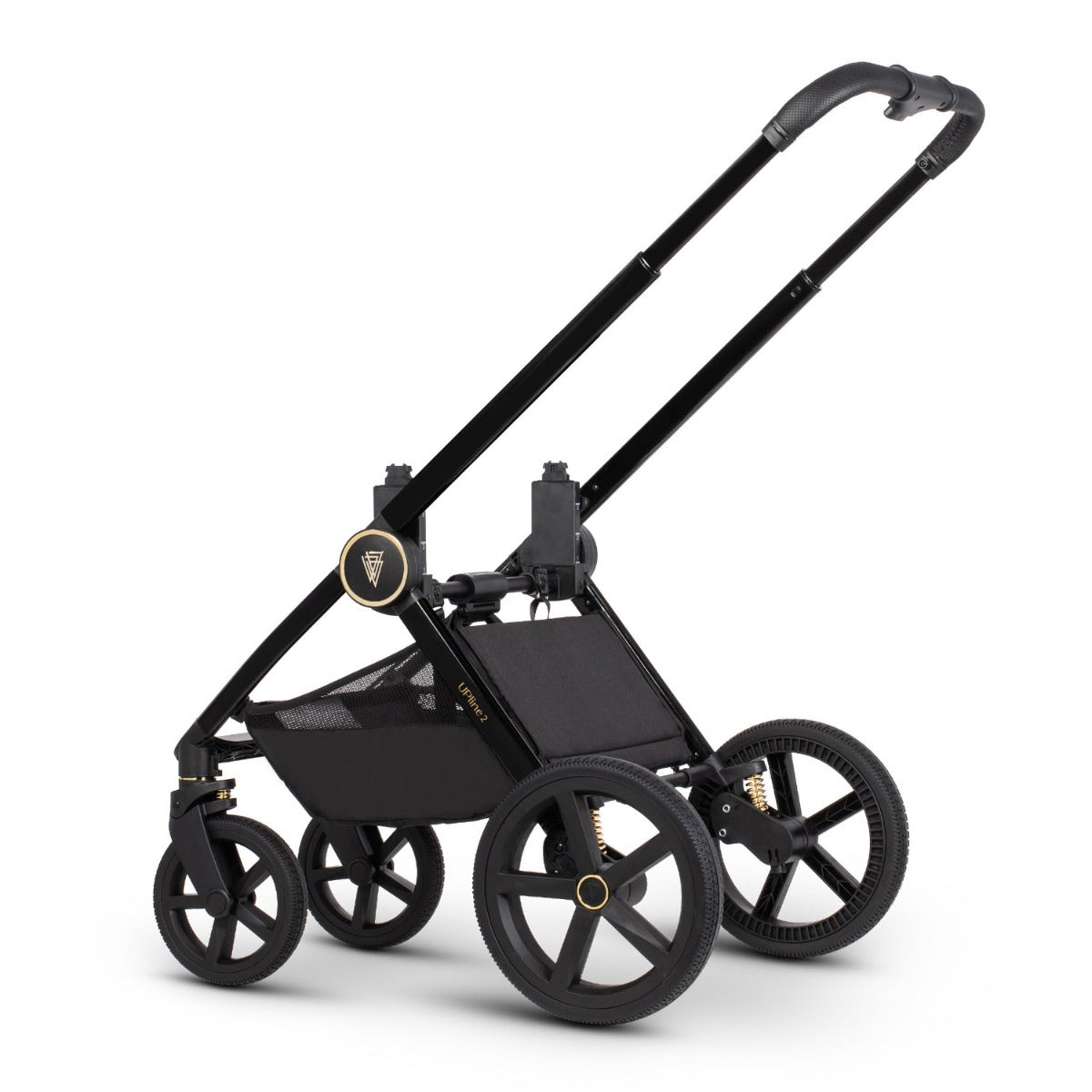 Venicci Upline 2 Pushchair & Carrycot 2-in-1 Bundle - All Black
