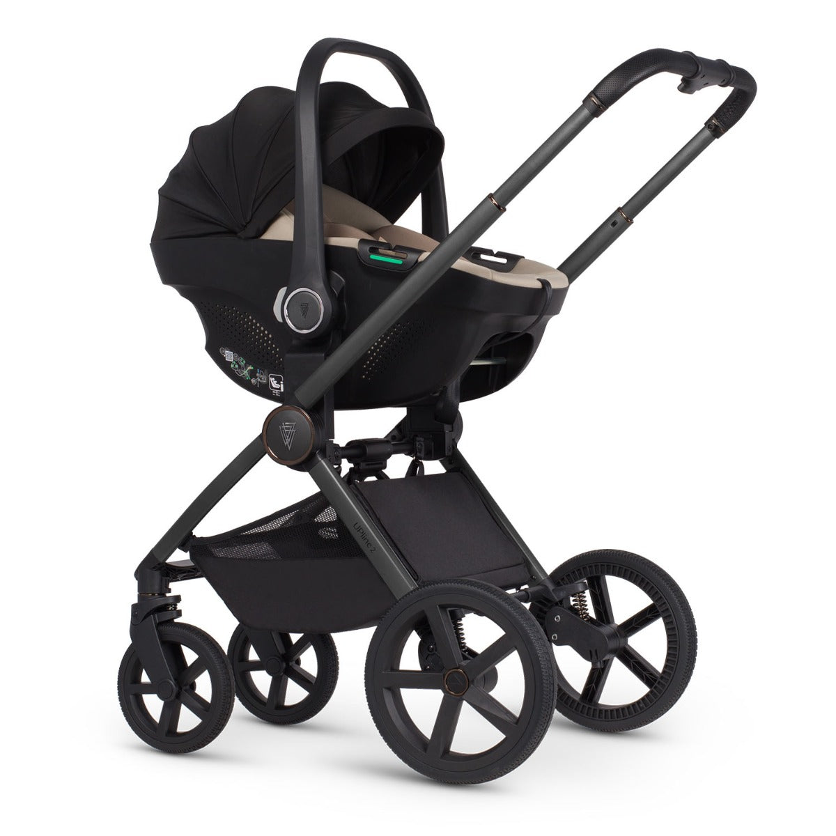 Venicci Upline 2 3-in-1 Tiago + 360 Base Travel System Bundle - Aloe