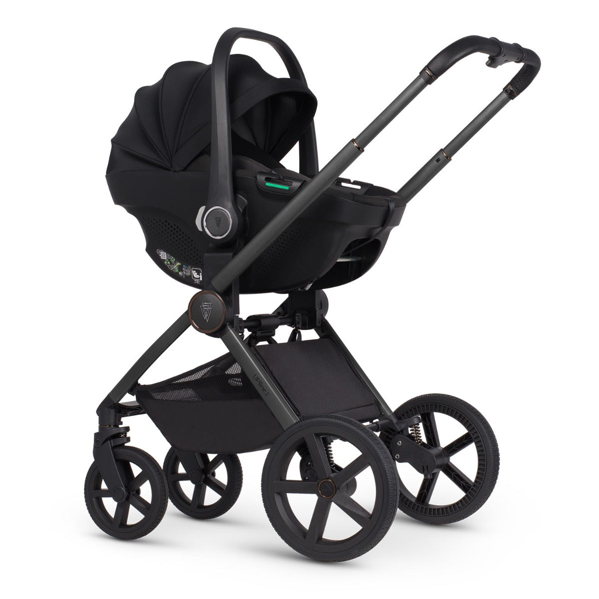 Venicci Upline 2 3-in-1 Tiago + 360 Base Travel System Bundle - Aloe