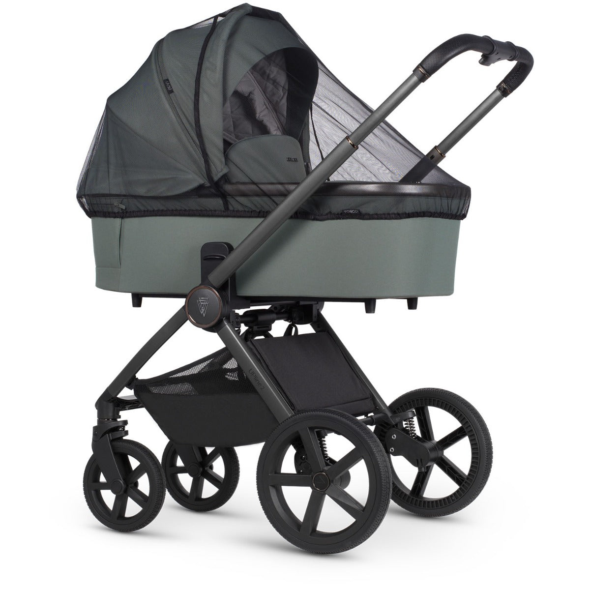Venicci Upline 2 3-in-1 Tiago + 360 Base Travel System Bundle - Aloe