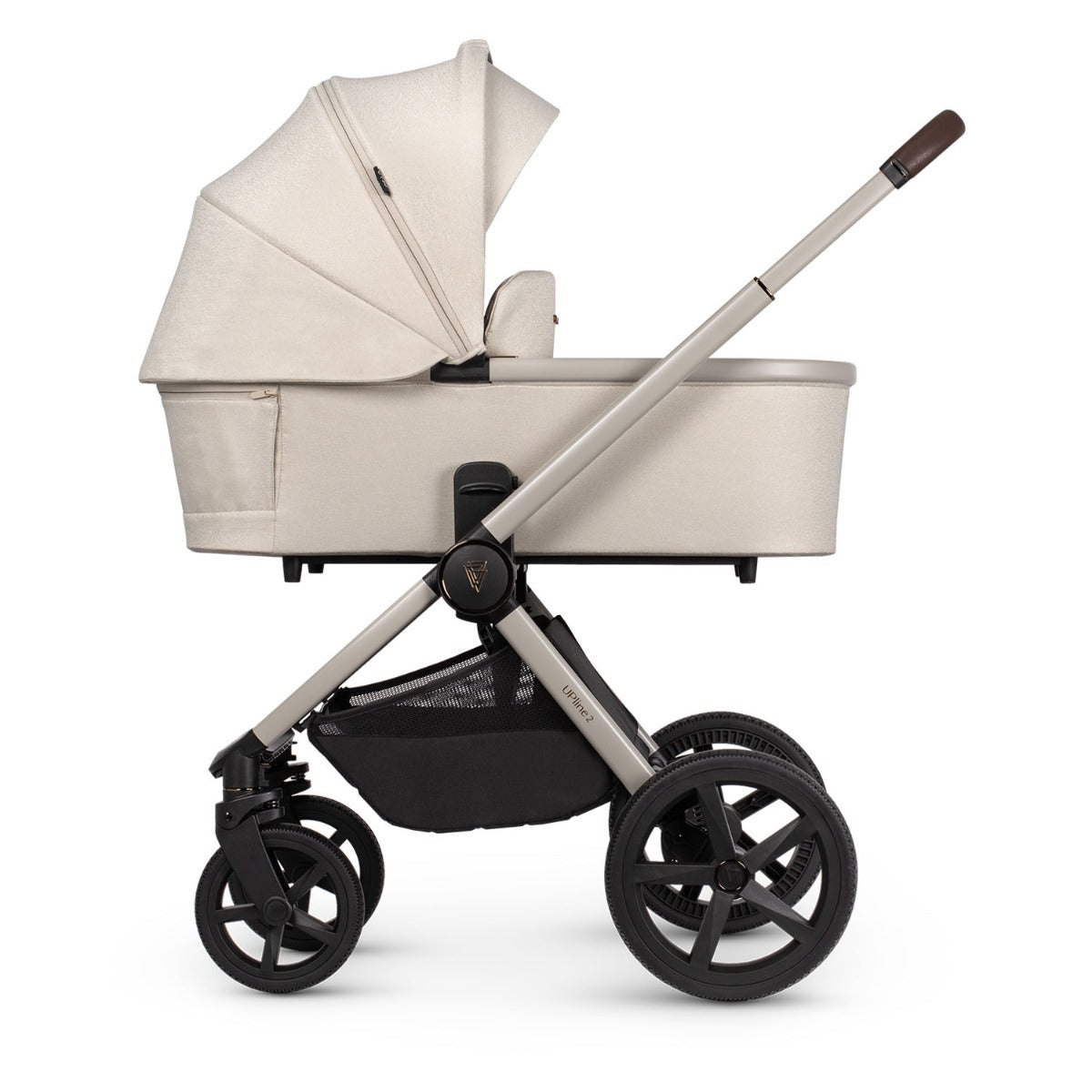 Venicci Upline 2 Pushchair & Carrycot 2-in-1 Bundle - Stone Beige