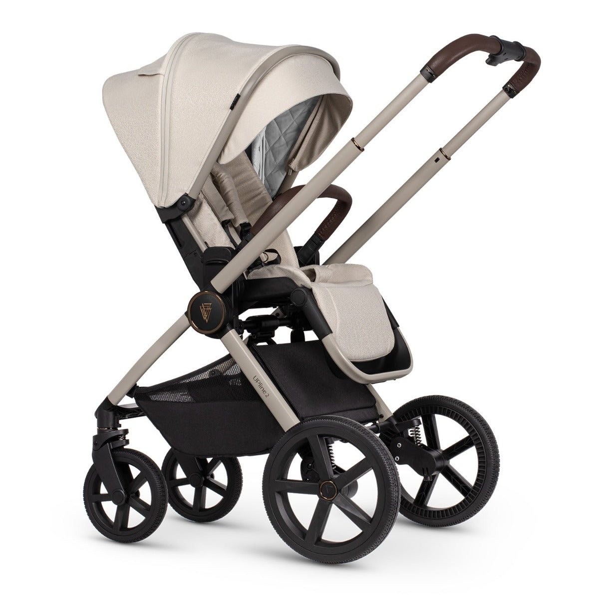Venicci Upline 2 3-in-1 Tiago + 360 Base Travel System Bundle - Stone Beige