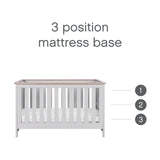 Tutti Bambini Verona 3 Piece Room Set - Oak & Dove Grey