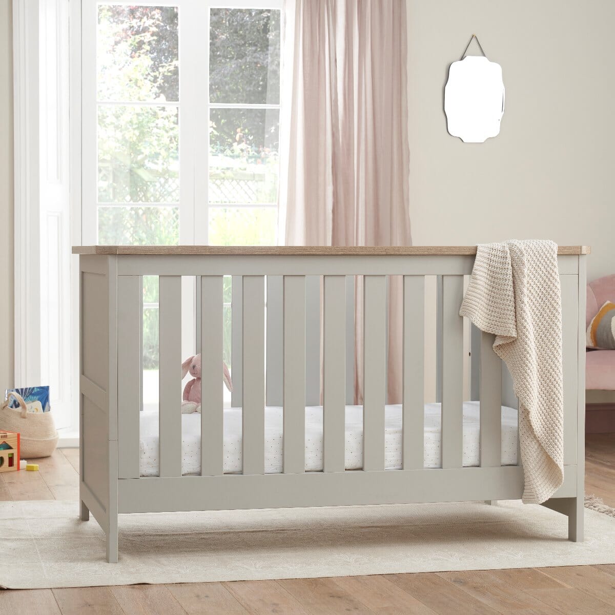Tutti Bambini Verona 3 Piece Room Set - Oak & Dove Grey