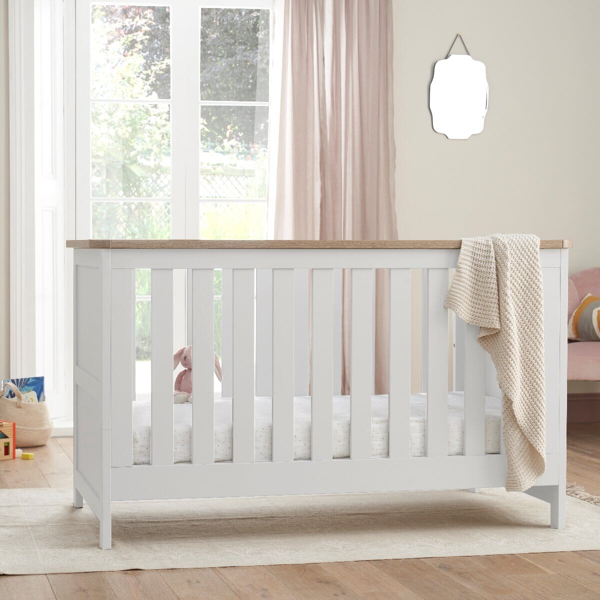Tutti Bambini Verona 3 Piece Room Set - White & Oak