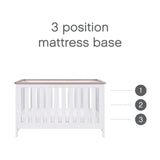 Tutti Bambini Verona 3 Piece Room Set - White & Oak