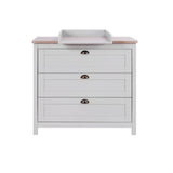 Tutti Bambini Verona 3 Piece Room Set - Oak & Dove Grey