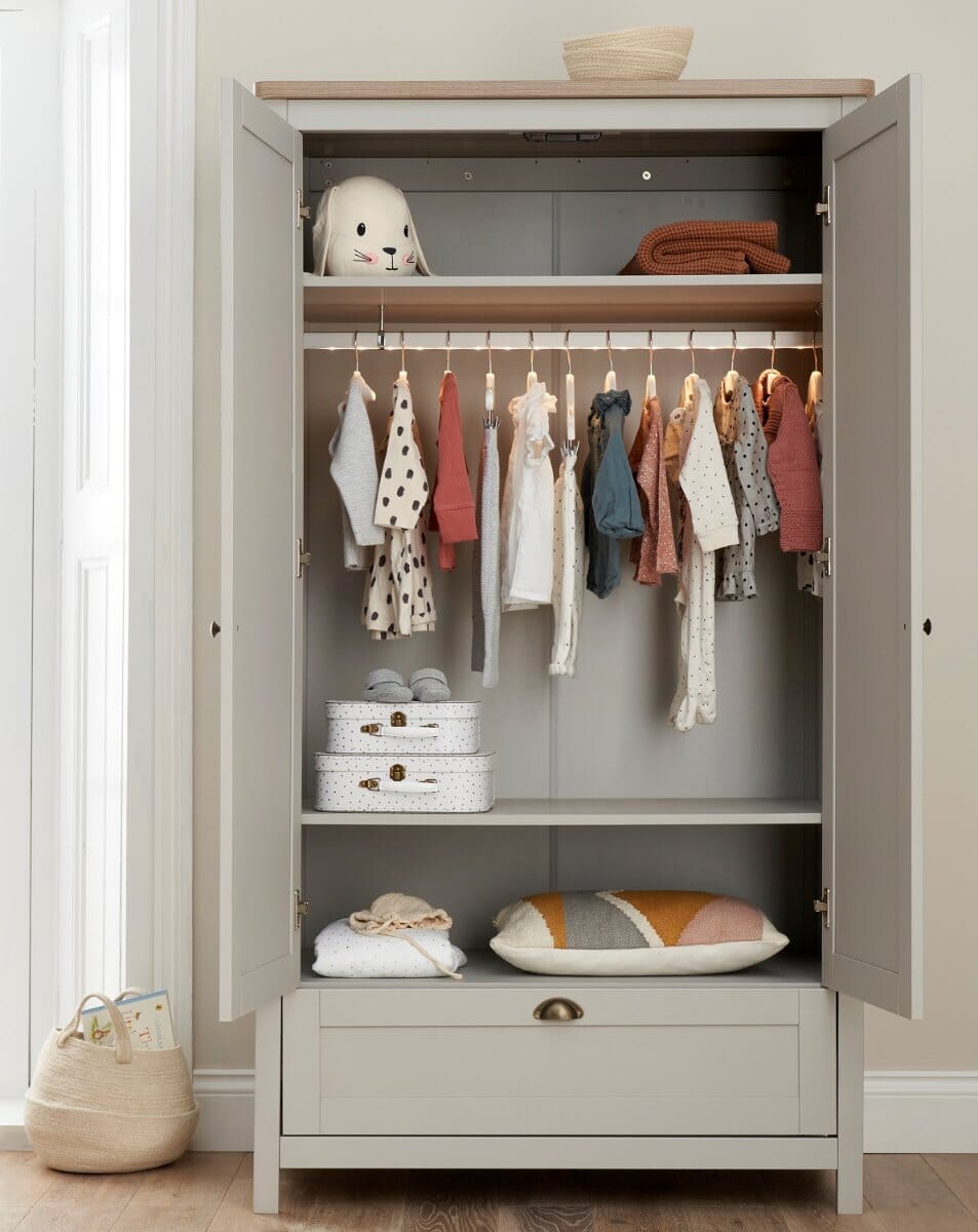Tutti Bambini Verona 3 Piece Room Set - Oak & Dove Grey