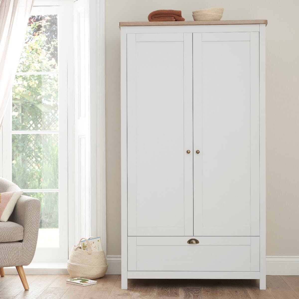 Tutti Bambini Verona 3 Piece Room Set - White & Oak